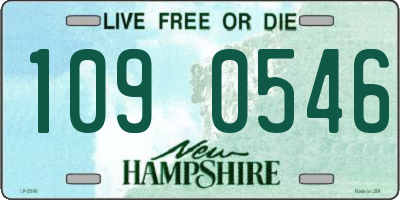 NH license plate 1090546