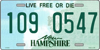 NH license plate 1090547