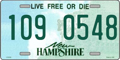 NH license plate 1090548