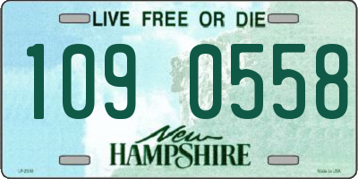 NH license plate 1090558