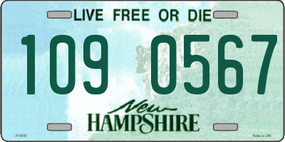 NH license plate 1090567