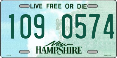 NH license plate 1090574