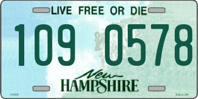 NH license plate 1090578