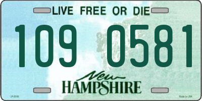 NH license plate 1090581