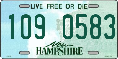 NH license plate 1090583