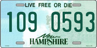 NH license plate 1090593
