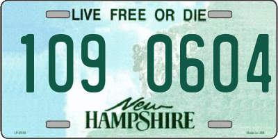NH license plate 1090604