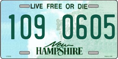 NH license plate 1090605