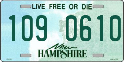 NH license plate 1090610