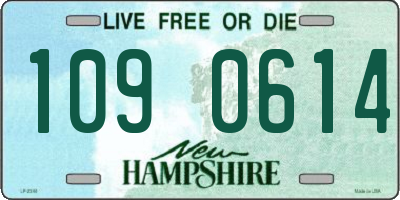 NH license plate 1090614