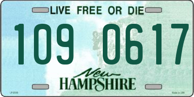 NH license plate 1090617