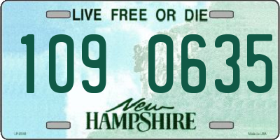 NH license plate 1090635
