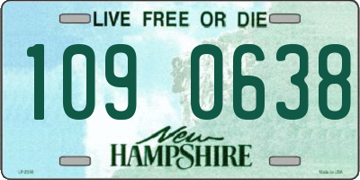 NH license plate 1090638