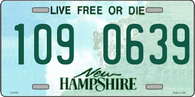 NH license plate 1090639