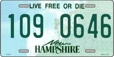 NH license plate 1090646