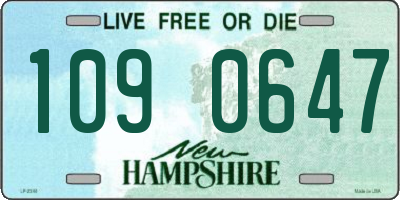 NH license plate 1090647