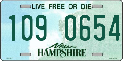 NH license plate 1090654
