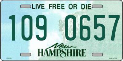 NH license plate 1090657