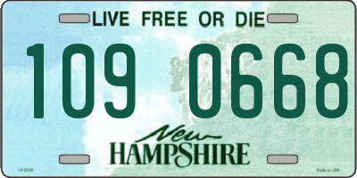 NH license plate 1090668