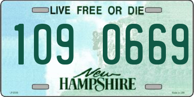 NH license plate 1090669