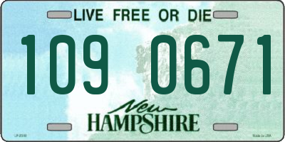 NH license plate 1090671