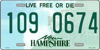 NH license plate 1090674