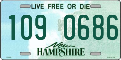 NH license plate 1090686