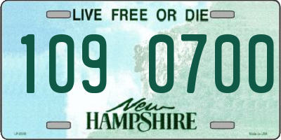 NH license plate 1090700