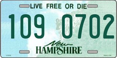 NH license plate 1090702