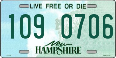 NH license plate 1090706