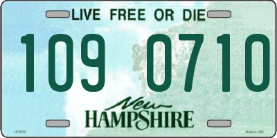 NH license plate 1090710