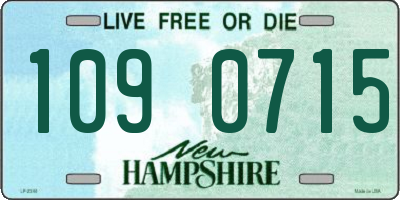 NH license plate 1090715