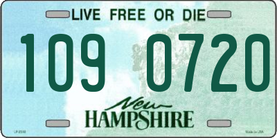 NH license plate 1090720