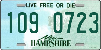 NH license plate 1090723