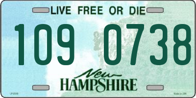 NH license plate 1090738