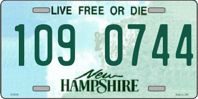 NH license plate 1090744