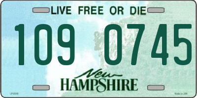 NH license plate 1090745