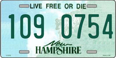 NH license plate 1090754