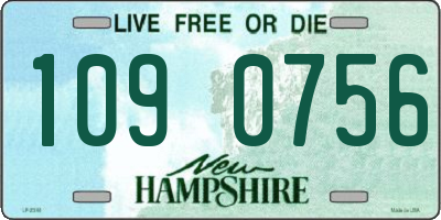 NH license plate 1090756