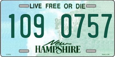 NH license plate 1090757