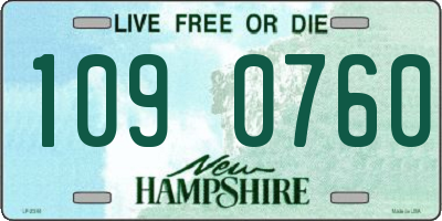 NH license plate 1090760