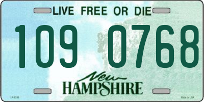 NH license plate 1090768