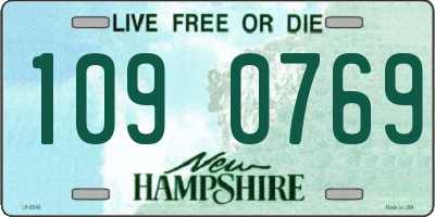 NH license plate 1090769