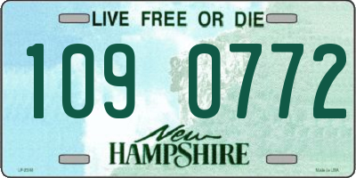 NH license plate 1090772