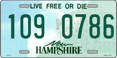 NH license plate 1090786