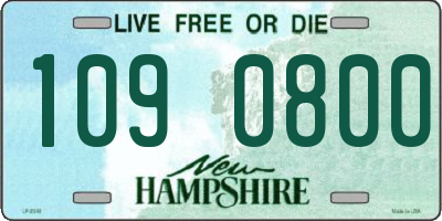NH license plate 1090800