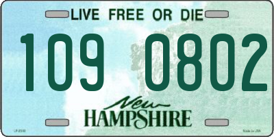 NH license plate 1090802