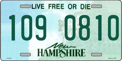 NH license plate 1090810