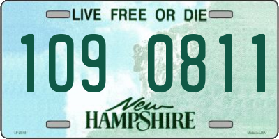 NH license plate 1090811