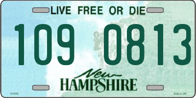 NH license plate 1090813